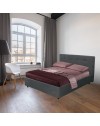 Letto Matrimoniale contenitore Ascoli 180x208x127H tessuto colore ash grigio