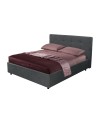 Letto Matrimoniale contenitore Ascoli 180x208x127H tessuto colore ash grigio