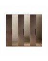 Armadio 6 ante battenti con specchi bronzati Mustella 275x55x240h colore bronzo