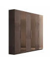 Armadio 6 ante battenti con specchi bronzati Mustella 275x55x240h colore bronzo