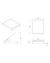 Letto matrimoniale Sommier con contenitore in tessuto taupe 162x192x39H – Praticità compatta