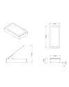 Letto singolo Sommier con contenitore in tessuto taupe 82x192x39H – Praticità compatta