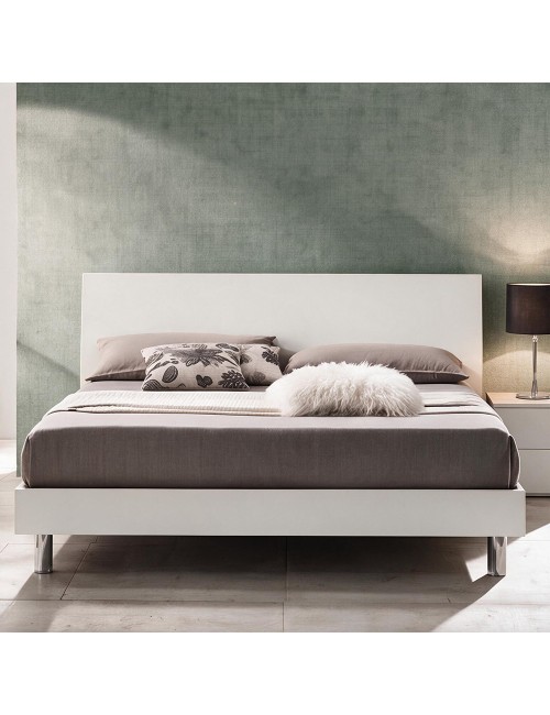 Camera da Letto Completa Urano con Armadio 4 Ante – Bianco Larice