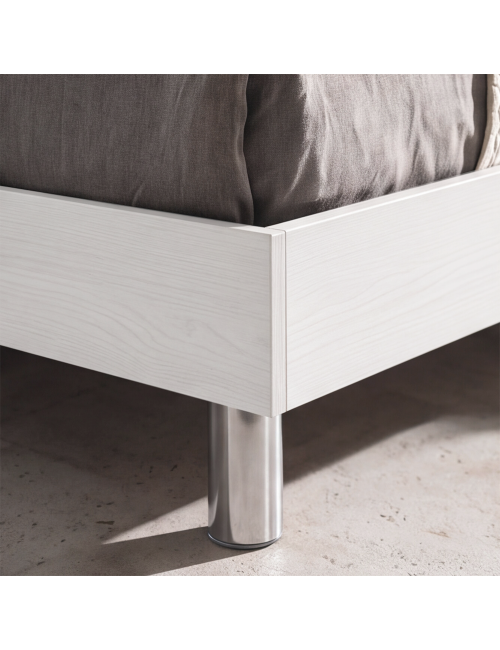 Camera da Letto Completa Urano con Armadio 4 Ante – Bianco Larice