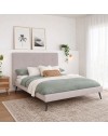 Letto matrimoniale Stiletto con rete fissa colore Enjoy grigio chiaro