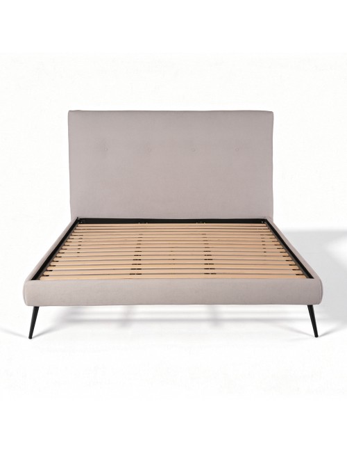 Letto matrimoniale Stiletto con rete fissa colore Enjoy grigio chiaro