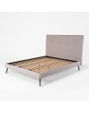 Letto matrimoniale Stiletto con rete fissa colore Enjoy grigio chiaro