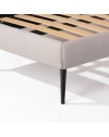 Letto singolo con rete inclusa Stiletto tessuto Enjoy grigio chiaro