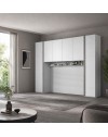 Armadio a ponte bianco frassino Ettore 288x55x236H