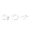 Lavello cucina Monovasca Multi-Livello BLANCO ETAGON8 antracite – 78x51 cm