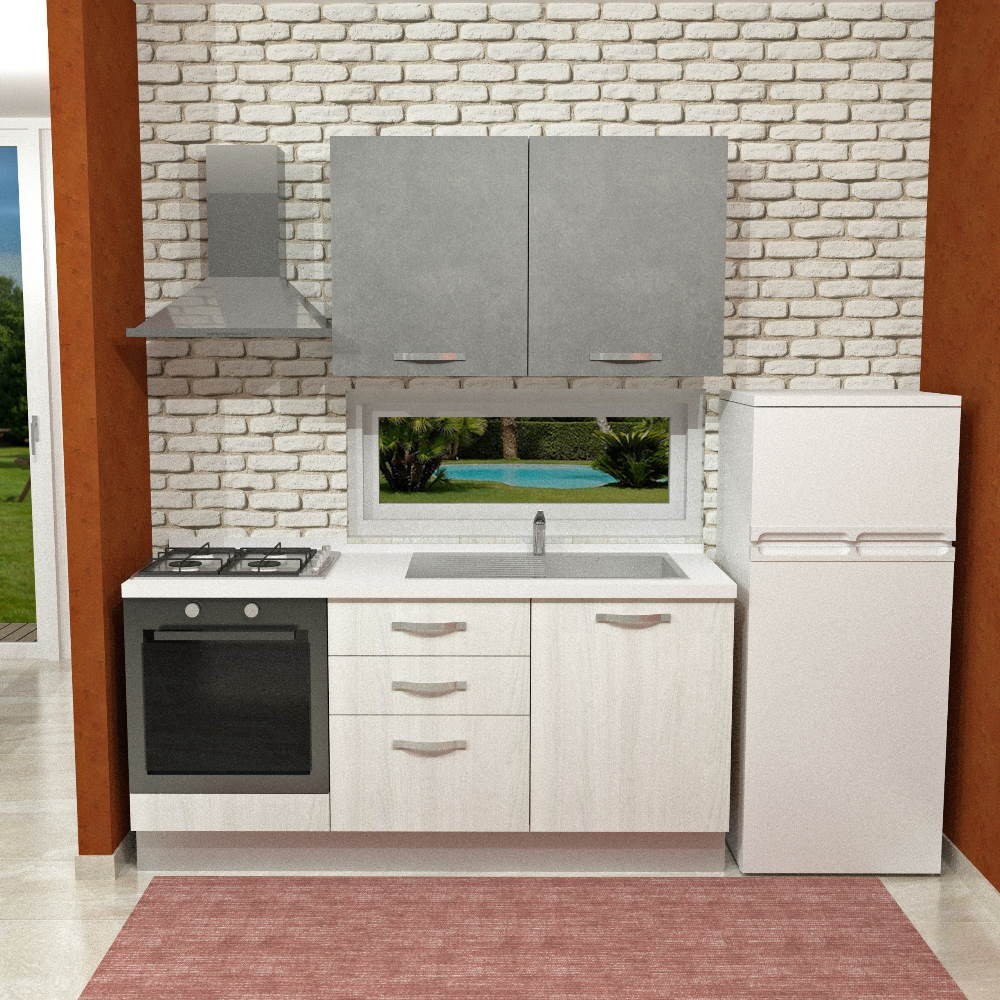 Cucina moderna 180x217 H Bussola