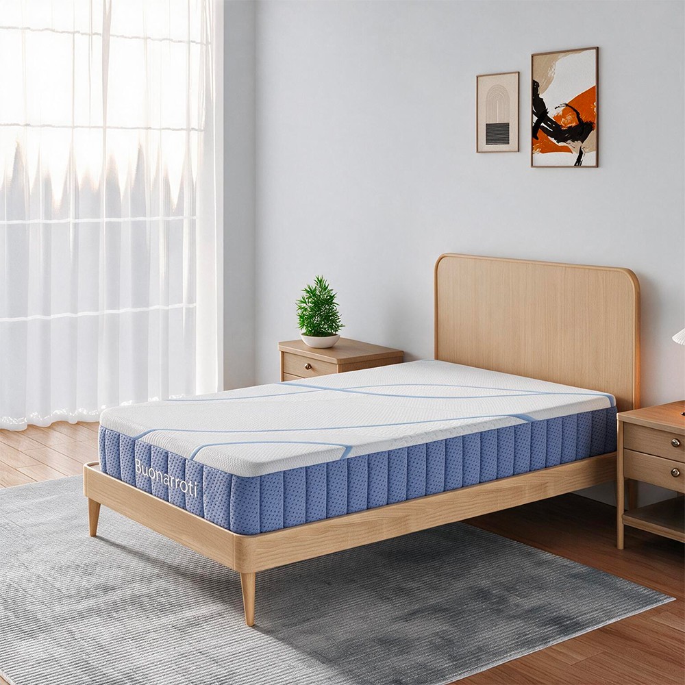 Materasso singolo Pergamo a molle 5 zone con rivestimento Antiscivolo 80x190x30H