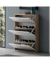 Scarpiera Slim 3 Ante a Ribalta Scocca Nodo e Ante Bianco Made in Italy – Capienza 9 Paia