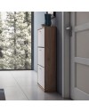Scarpiera Slim 3 Ante a Ribalta Scocca Nodo e Ante Bianco Made in Italy – Capienza 9 Paia