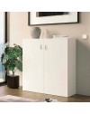 Scarpiera Duo 2 Ante Battenti Bianco Made in Italy – 3 Cestelli Interni e Ripiani per 12 Paia