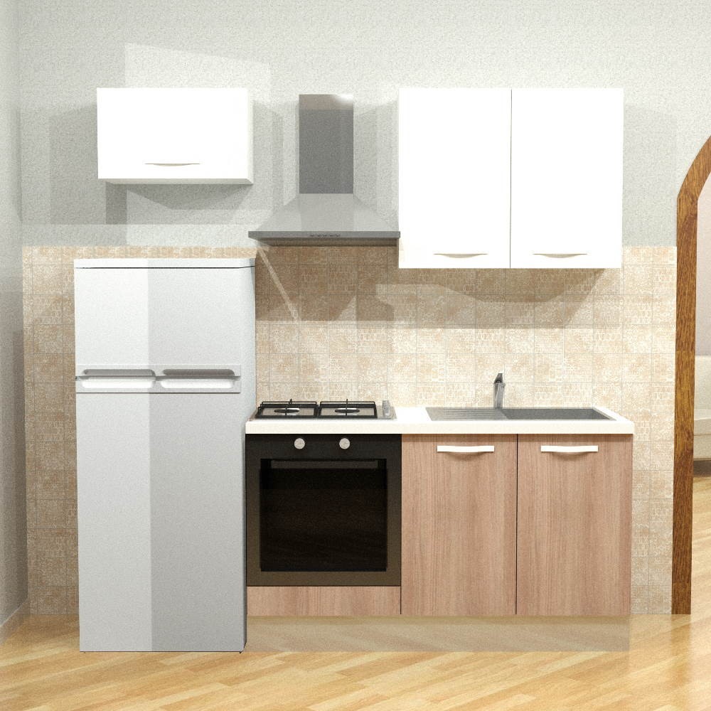 Cucina moderna Leone 210x217 H