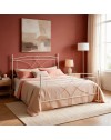 Letto Matrimoniale Alice in Ferro Battuto Bianco Opaco 160x190 cm