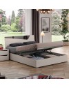 Camera da Letto Completa Paris03 Cashmere con Letto Contenitore e Armadio 6 Ante