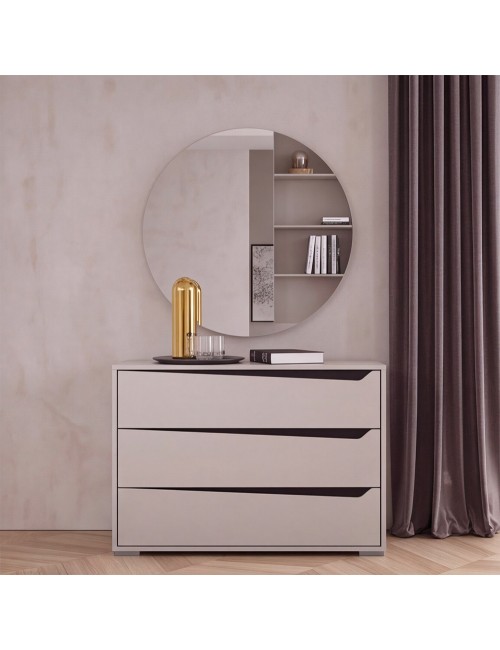 Camera da Letto Completa Paris03 Cashmere con Letto Contenitore e Armadio 6 Ante