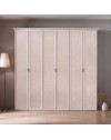 Armadio 6 Ante Battenti Epoca Patinato Beige L 271 cm Classico Elegante