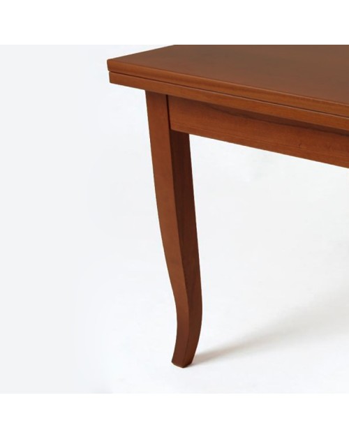 Confezione 4 gambe a sciabola per tavolo H 74 cm. colore noce VERONAGAMBA