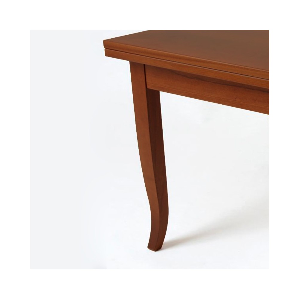 Confezione 4 gambe a sciabola per tavolo H 74 cm. colore noce VERONAGAMBA