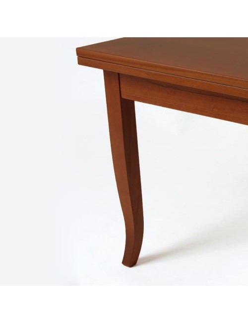 Confezione 4 gambe a sciabola per tavolo H 74 cm. colore noce VERONAGAMBA