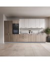 Cucina Completa Meraviglia XL Reversibile 375 cm Olmo e Bianco Frassinato