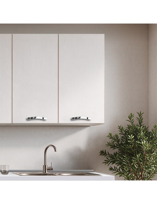 Cucina Completa Meraviglia XL Reversibile 375 cm Olmo e Bianco Frassinato