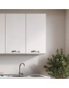Cucina Completa Meraviglia XL Reversibile 375 cm Olmo e Bianco Frassinato