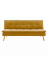 Divano letto Lunaria 3 posti colore senape design moderno 182x88x80HE