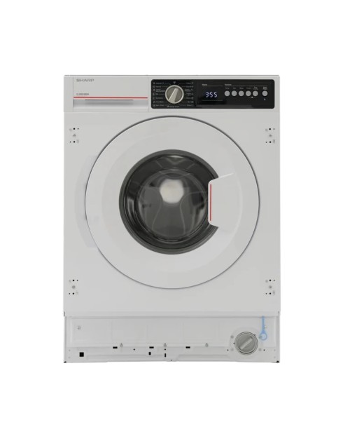 Lavatrice integrata Sharp ES-NIB814BWNA-IT 8 kg 1400 RPM classe A con tecnologia a vapore