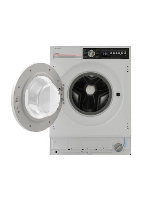 Lavatrice integrata Sharp ES-NIB814BWNA-IT 8 kg 1400 RPM classe A con tecnologia a vapore