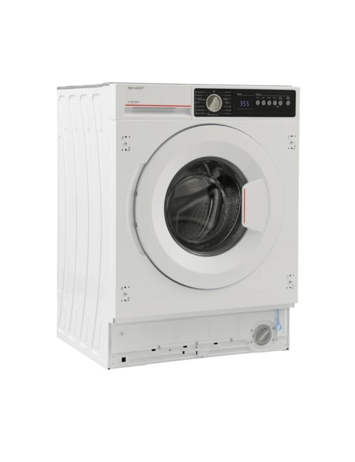 Lavatrice integrata Sharp ES-NIB814BWNA-IT 8 kg 1400 RPM classe A con tecnologia a vapore