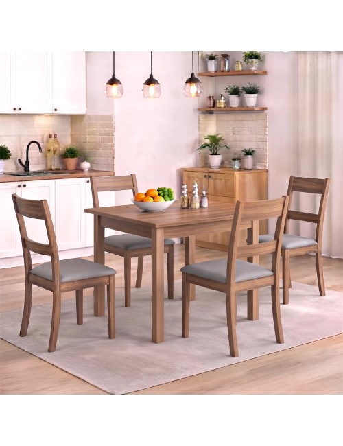 Tavolo Allungabile Firenze 90x60 cm Noce Naturale Made in Italy
