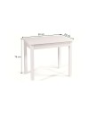Tavolo Allungabile Firenze 90x60 cm Noce Naturale Made in Italy