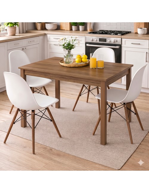 Tavolo Allungabile Firenze 110x70 cm Noce Naturale Made in Italy