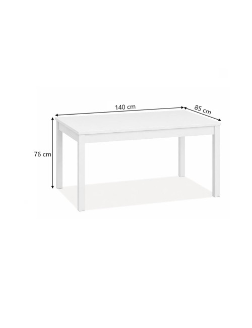Tavolo Allungabile Firenze 140x85 cm Noce Naturale Made in Italy