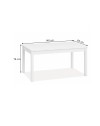 Tavolo Allungabile Firenze 140x85 cm Noce Naturale Made in Italy