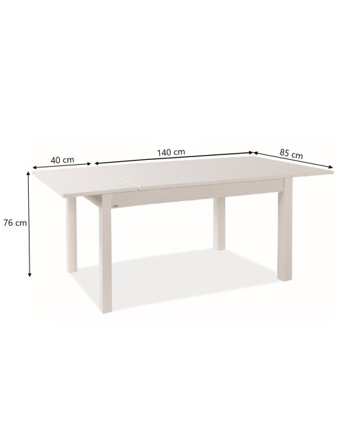 Tavolo Allungabile Firenze 140x85 cm Noce Naturale Made in Italy