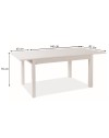 Tavolo Allungabile Firenze 140x85 cm Noce Naturale Made in Italy
