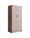Armadio due ante 91x52x210h colore noce e cashmere ARM290