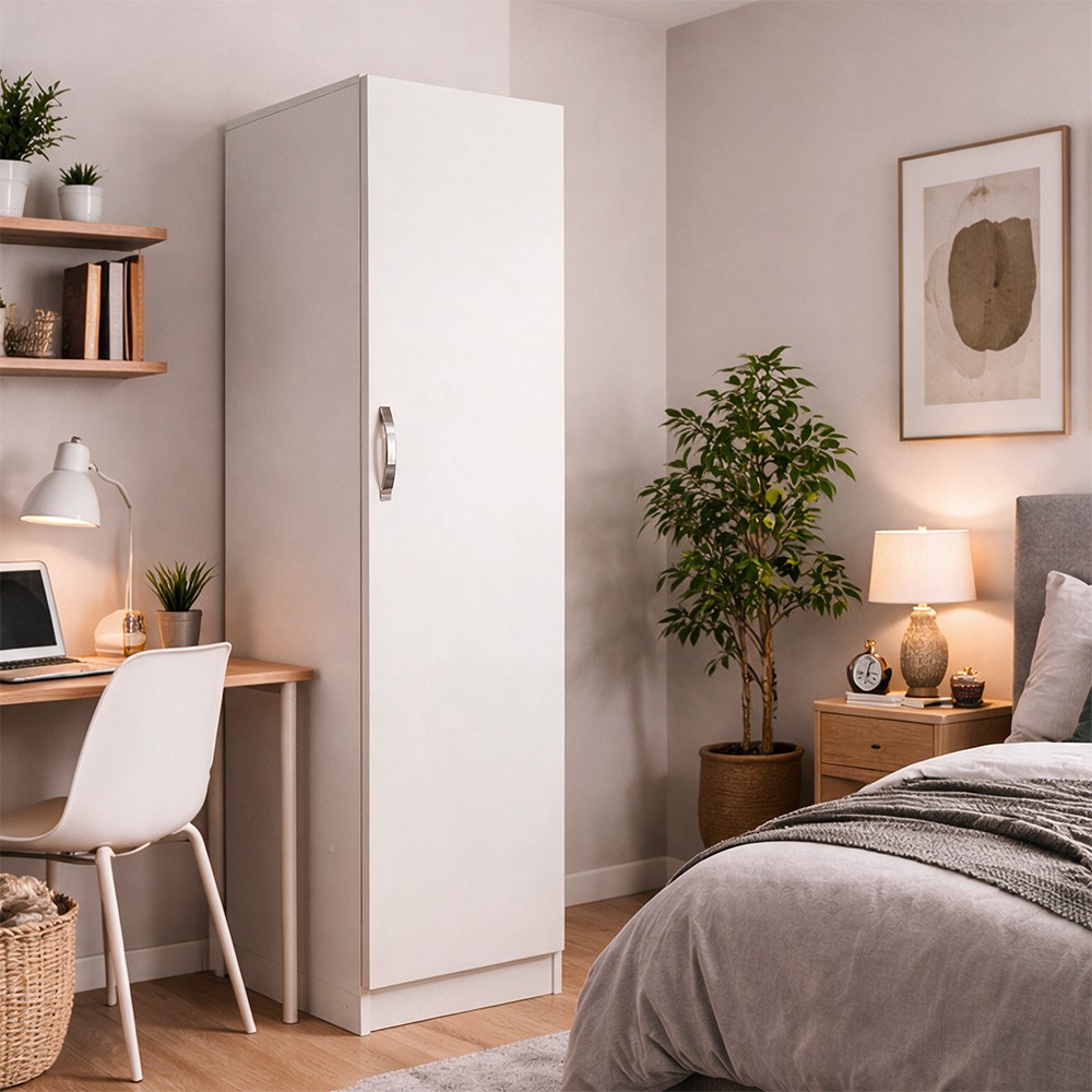 Armadio 1 anta 45x60x180 h colore bianco