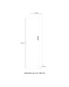 Armadio 1 anta 45x60x180 h colore bianco