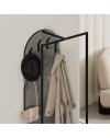 Mobile ingresso grigio cemento Archy con appendiabiti e scarpiera 53x31.7x180H – Stile industriale e organizzazione