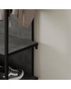 Mobile ingresso grigio cemento Archy con appendiabiti e scarpiera 53x31.7x180H – Stile industriale e organizzazione