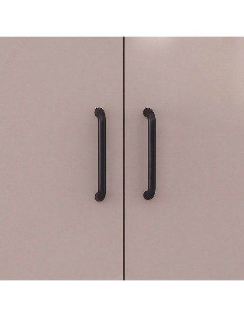 Armadio due ante e cassetti 91x52x210h colore noce e cashmere ARM290C