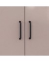 Armadio due ante e cassetti 91x52x210h colore noce e cashmere ARM290C