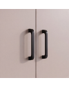 Armadio tre ante e due cassetti 135x52x210h colore noce e cashmere ARM3135