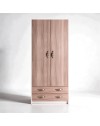 Armadio due ante e cassetti 91x52x210h colore olmo ARM290C